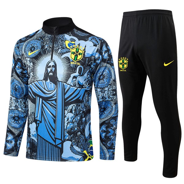 Sudadera De Training Brasil 2024/25 Azul